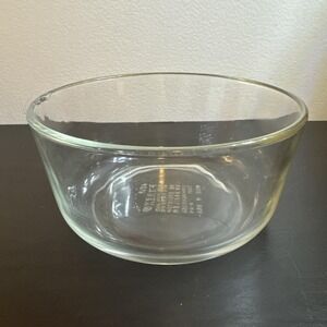 Vintage PYREX  7201 B 25 4 Cup Clear Glass‎ Mixing Bowl USA Made Corningware